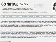 Tablet Screenshot of gonativetrees.com